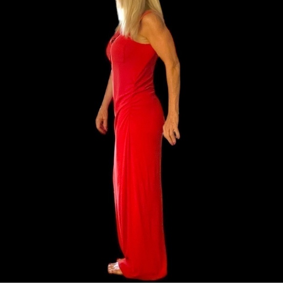 Red Athleta Ribbed Henley Maxi Dress - Picture 3 of 13